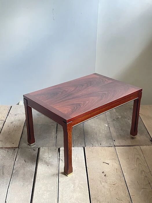Modern Mahogany and Brazilian Rosewood Side Table Sweden circa 1960s