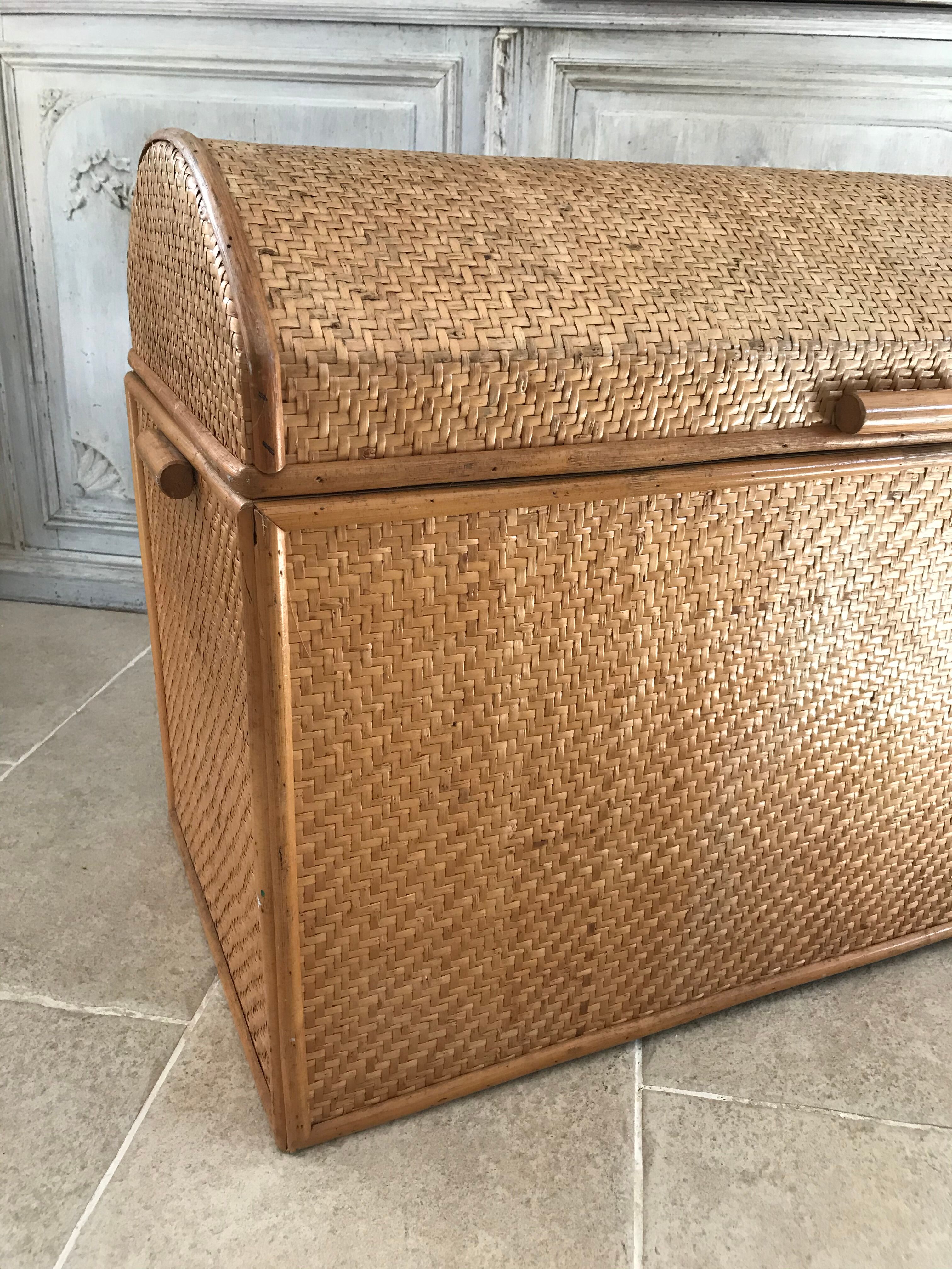 Vintage rattan box