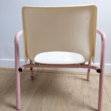 Fauteuil rétro vintage enfant métal et plastique esprit école mullca