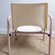 Retro vintage armchair child metal and plastic spirit school mullca