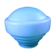 Suspension globe opaline bleu ciel vintage années 60