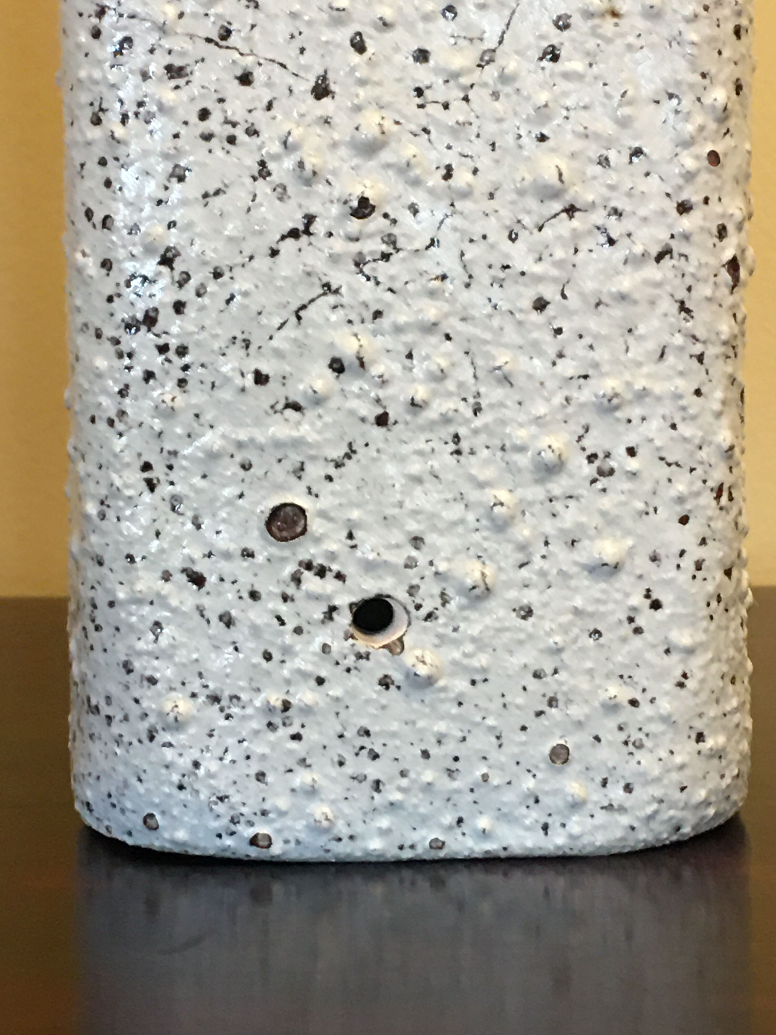 Enamel sandstone cut-out vase