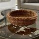 Natural jute tray basket