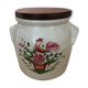 Pot à sel en grès peint