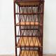 Vintage bamboo and rattan shelf