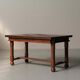 Modernist oak dining table, France, 1940–1950