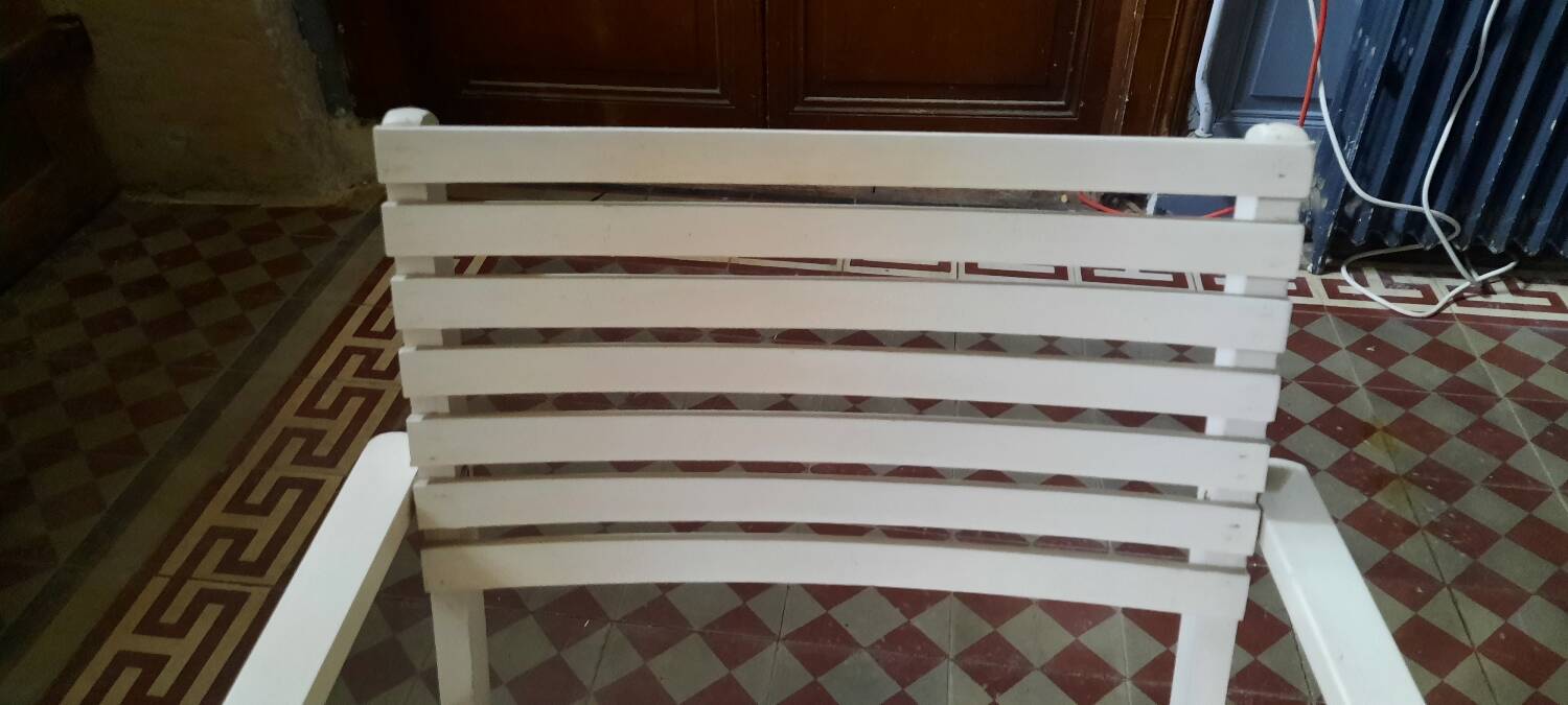 4 R Gleizes folding garden armchairs