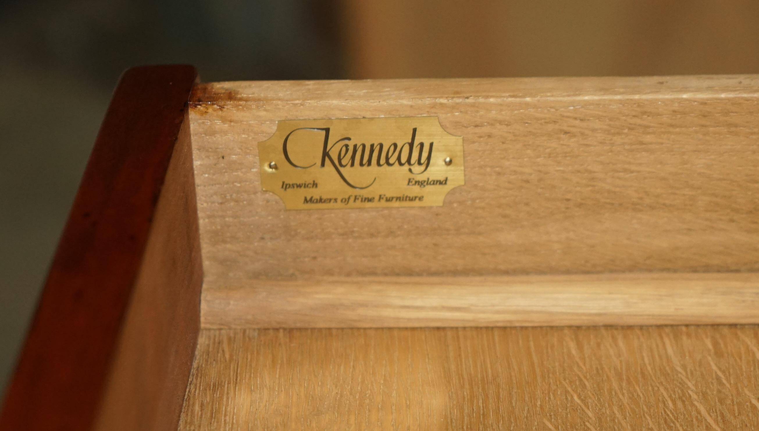 Bureau d'architecte vintage Harrods Kennedy cuir