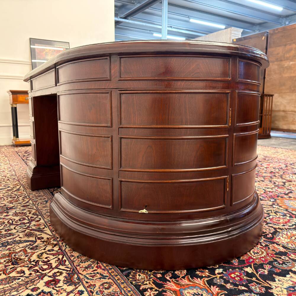 Large Classic English Oval Desk