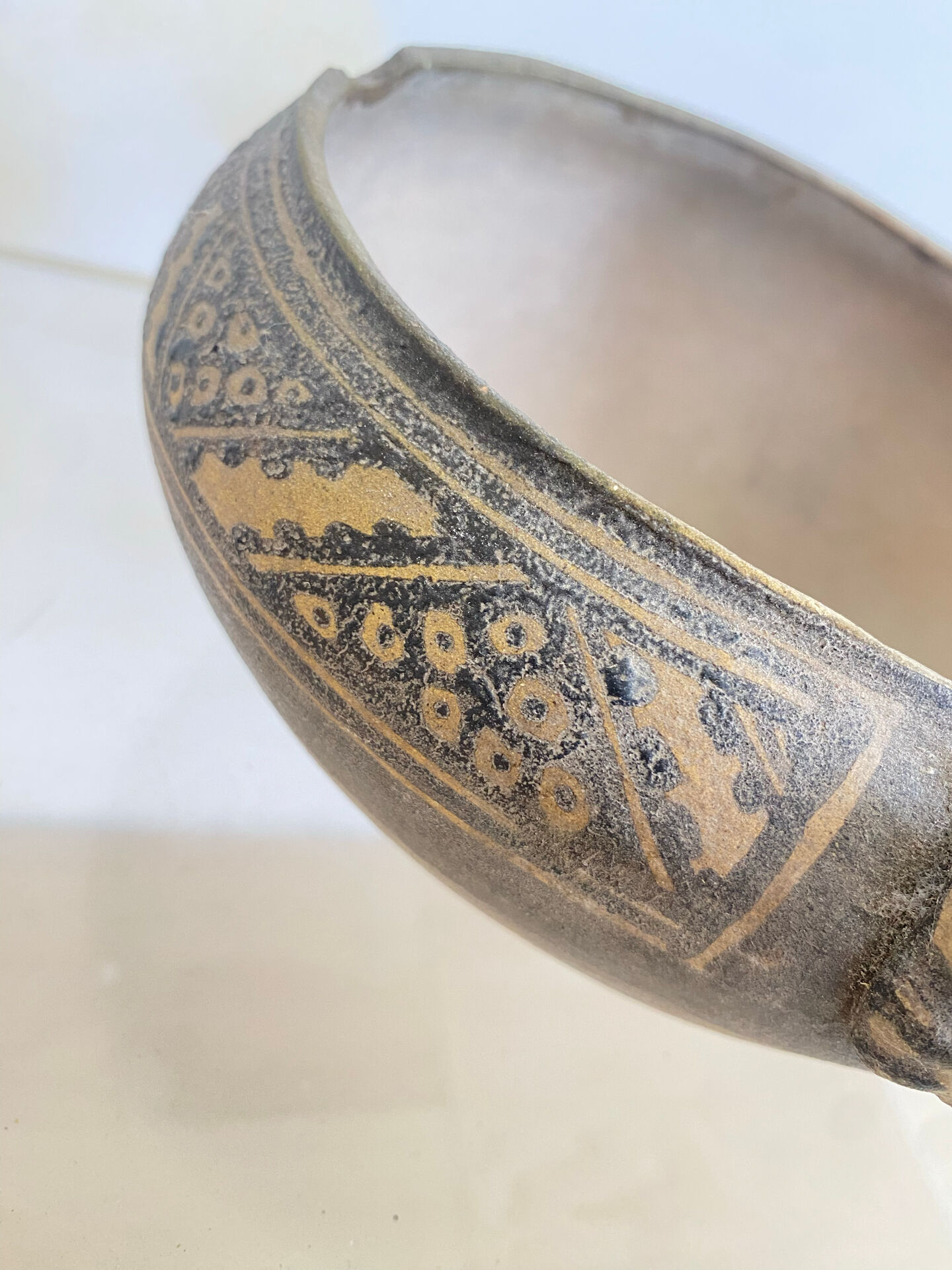 Peruvian archaeological bowl