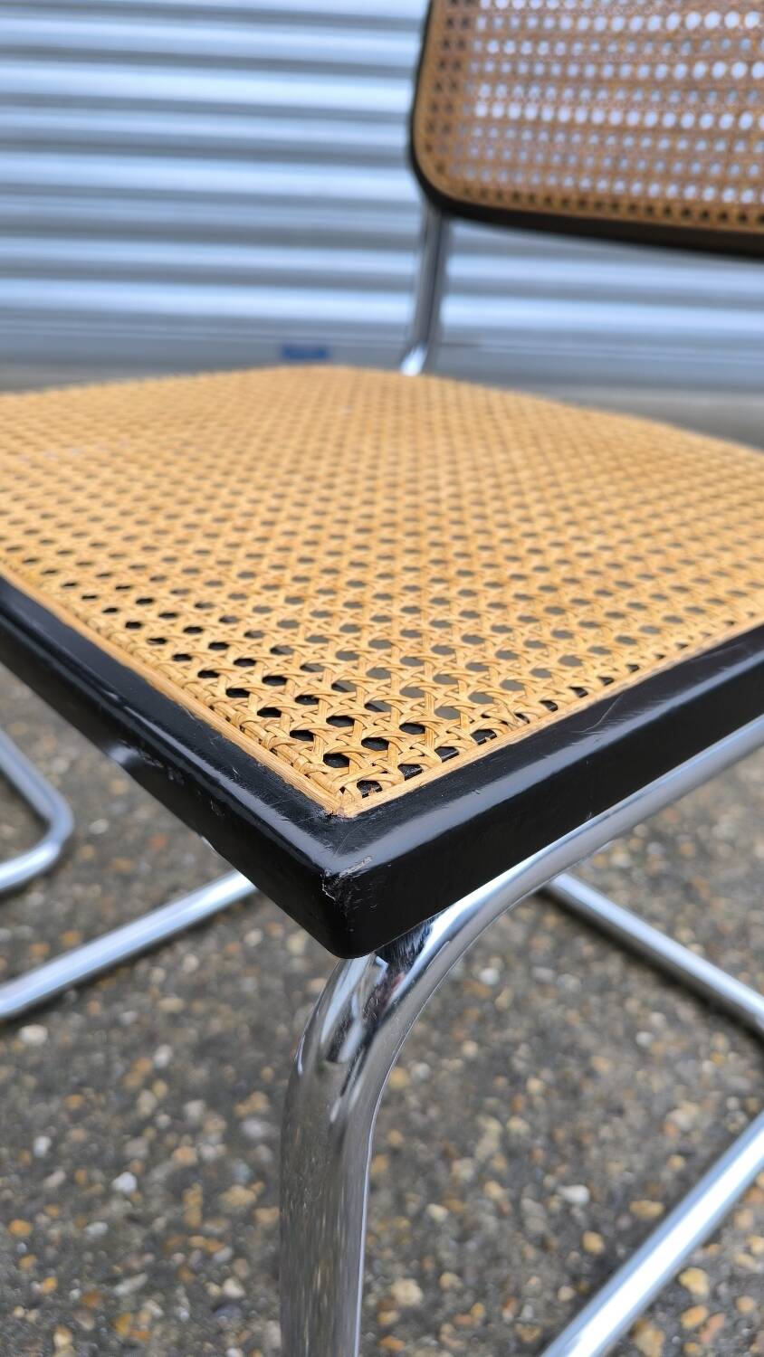 Pair of Cesca B32 chairs by Marcel Breuer