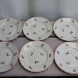 Set of 6 ceramic dessert plates
