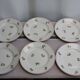 Set of 6 ceramic dessert plates