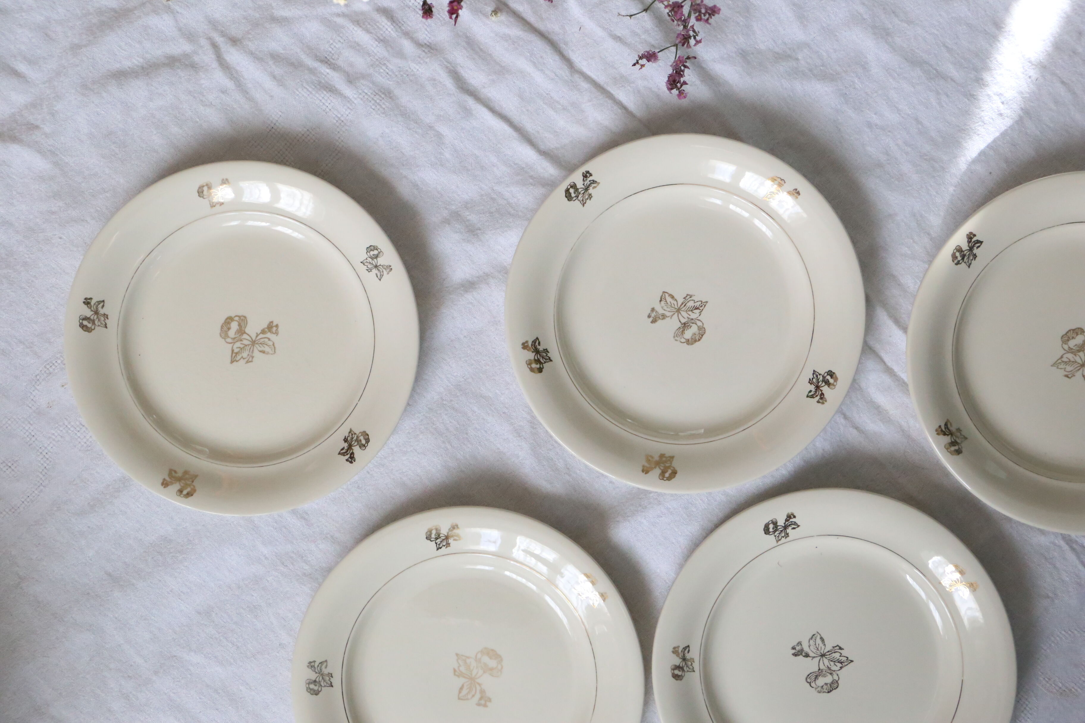 Set of 6 dessert plates Villeroy and Boch, vintage, Germany