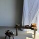 Small flared bowl made of woven Indonesian rattan D20 H6