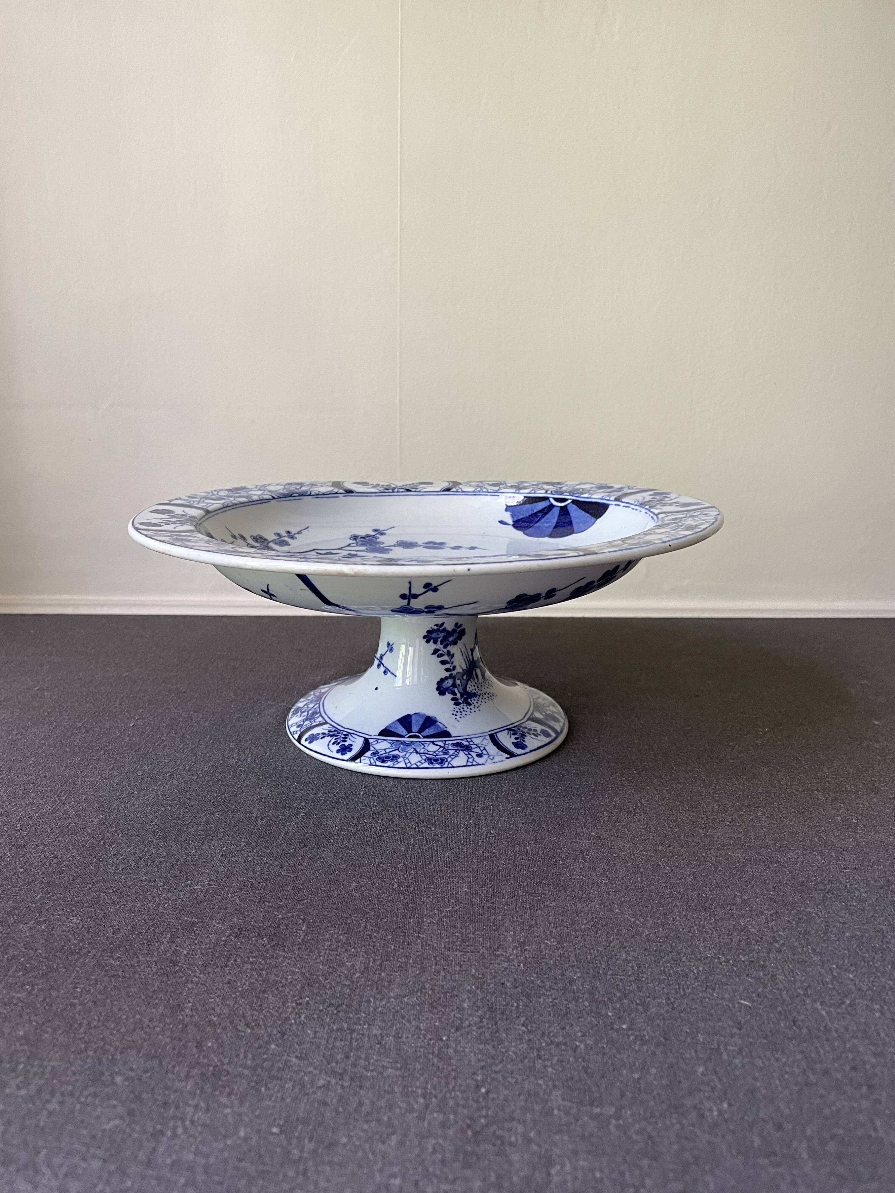 Earthenware compotier Creil & Montereau Japanese service 19th century