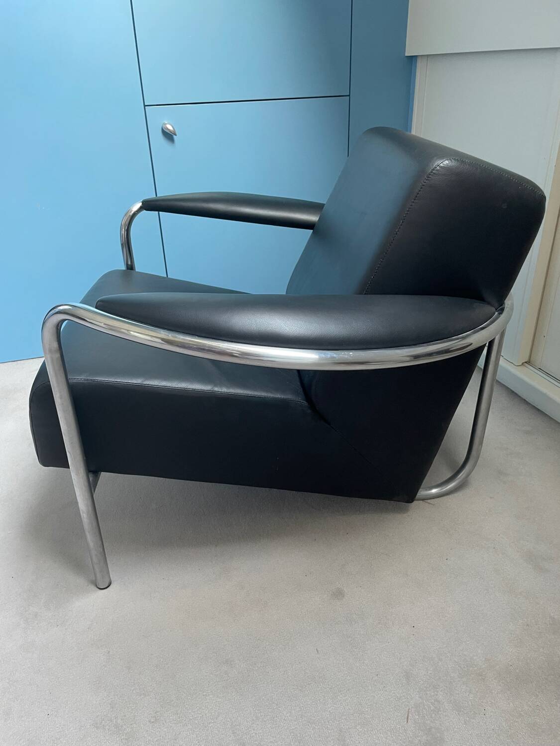 Pair of club armchairs