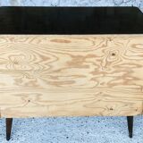 Vintage walnut chest of drawers, compass feet circa 50/60's