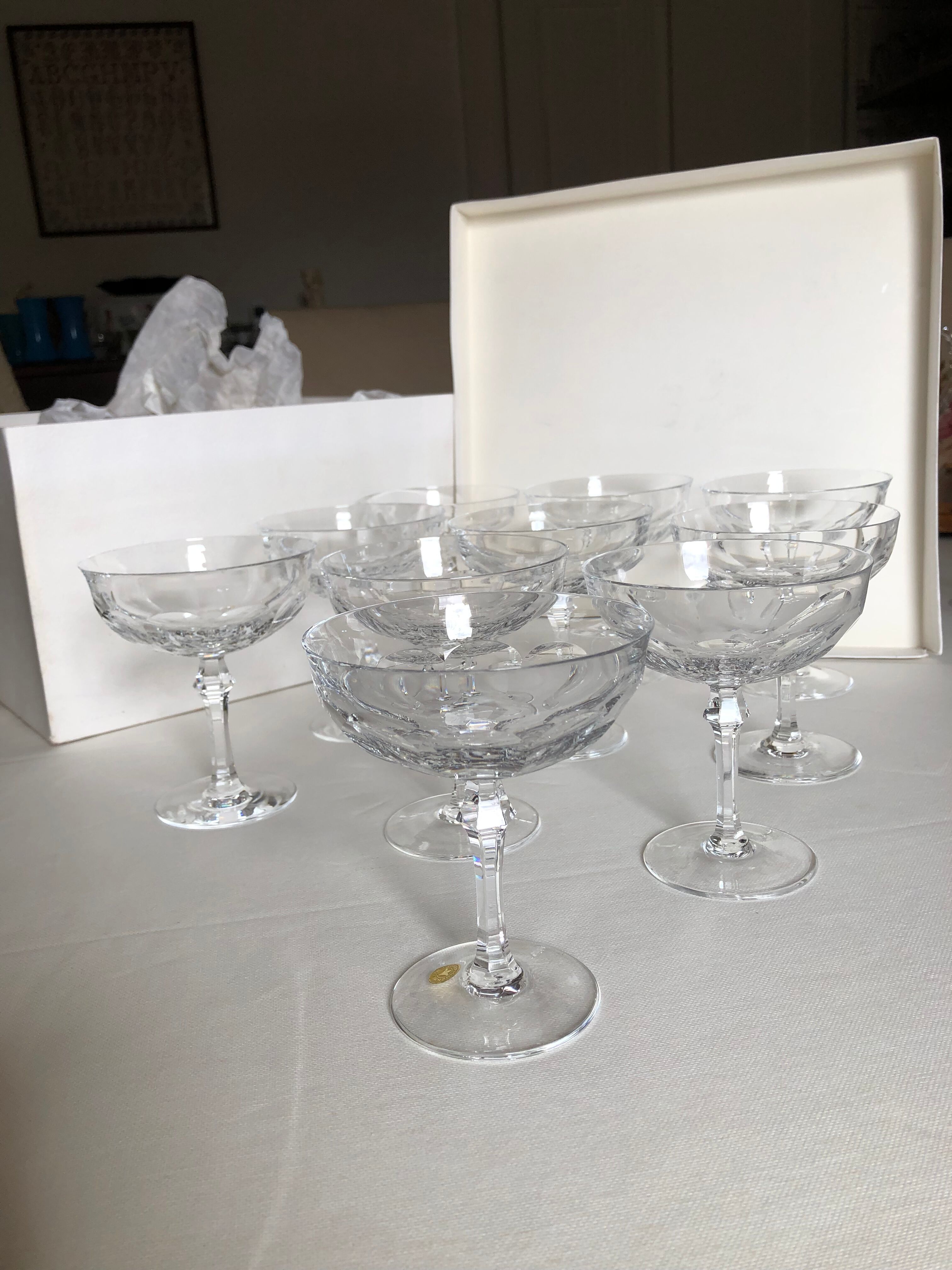 Service of crystal glasses from Wien brand Josephinehütte