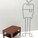 Rectangular Walnut Coffee Table by Paolo Buffa with Casters, Italy