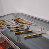 Brutalist dessert cutlery set by David Marshall, Spain, 1970