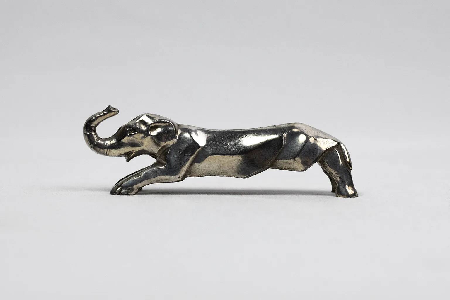 10 porte-couteaux animaliers Art déco en métal argenté – dlg Sandoz, Gallia