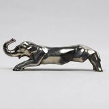 10 porte-couteaux animaliers Art déco en métal argenté – dlg Sandoz, Gallia
