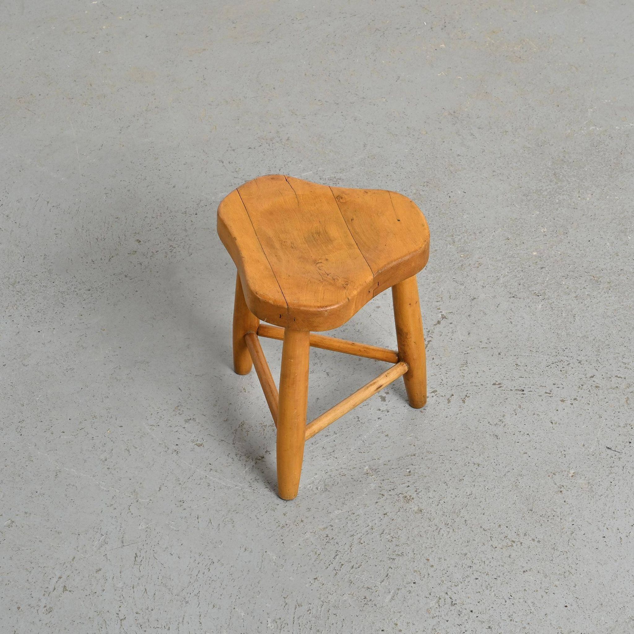 Free-form stool by Christian Durupt, around 1955.