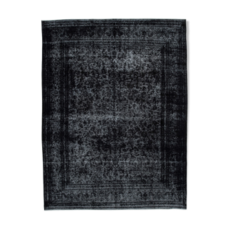 Tapis oriental surteint noué à la main 291 cm x 386 cm tapis en laine noire
