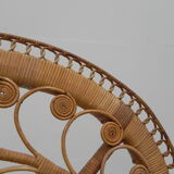 Emmanuelle chair, bamboo peacock throne