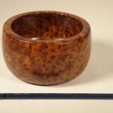 Burl wood storage cup