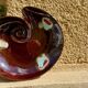 Large ceramic shell dish
