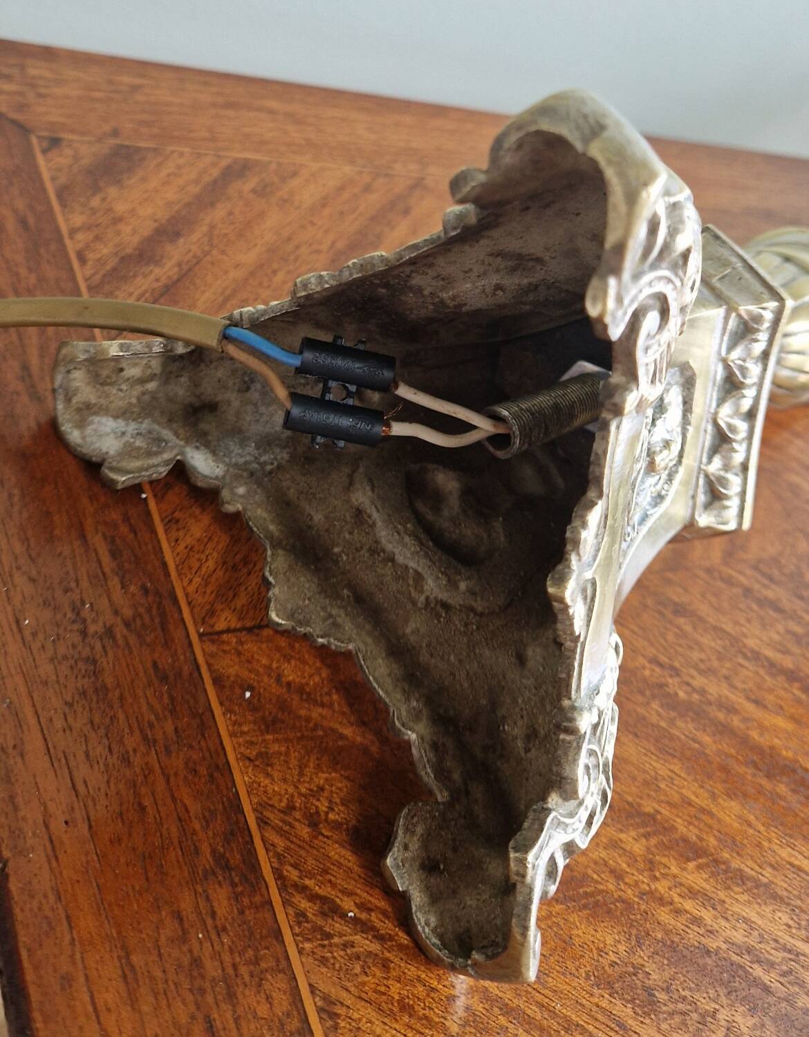 Church candle lamp base, early 20th century