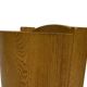 Vintage umbrella holder in oak basket storage design of the 1960s minimalis