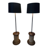 Pair of floor lamps