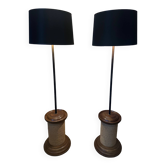 Pair of floor lamps