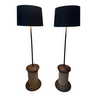 Pair of floor lamps
