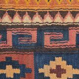 Tapis geometric design laine- 95x110cm