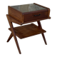 Table de chevet chêne vintage design années 50 60