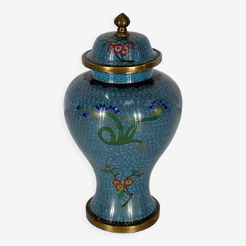 Potiche en émaux cloisonnés et bronze, Japon, fin XIXe