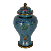 Potiche en émaux cloisonnés et bronze, Japon, fin XIXe