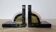 Art Deco pair of bookends in marble and green onyx – 1930s-1950s