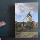 French vintage oil painting, signed L. Nöel