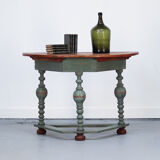 Swedish Gustavian Folk Art Painted Side Table