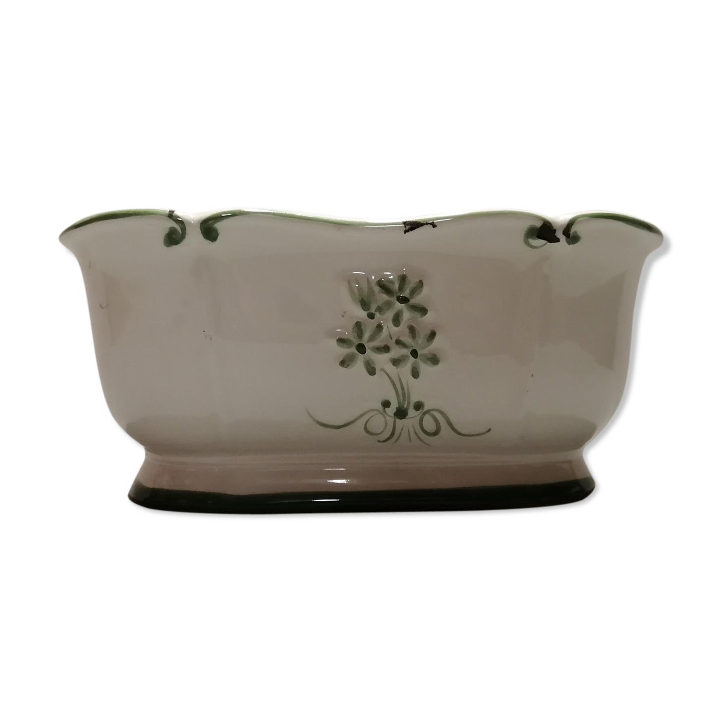 Ceramic planter spring decoration