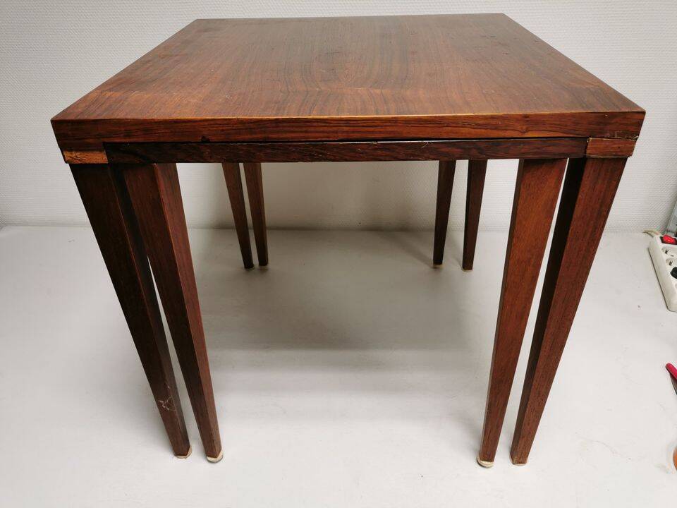 Pair of Vintage Coffee Tables , Trundle , Danish Scandinavian Design