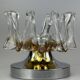 60s 70s wall lamp Wall Sconce made of metal & Murano glass Space Age design
