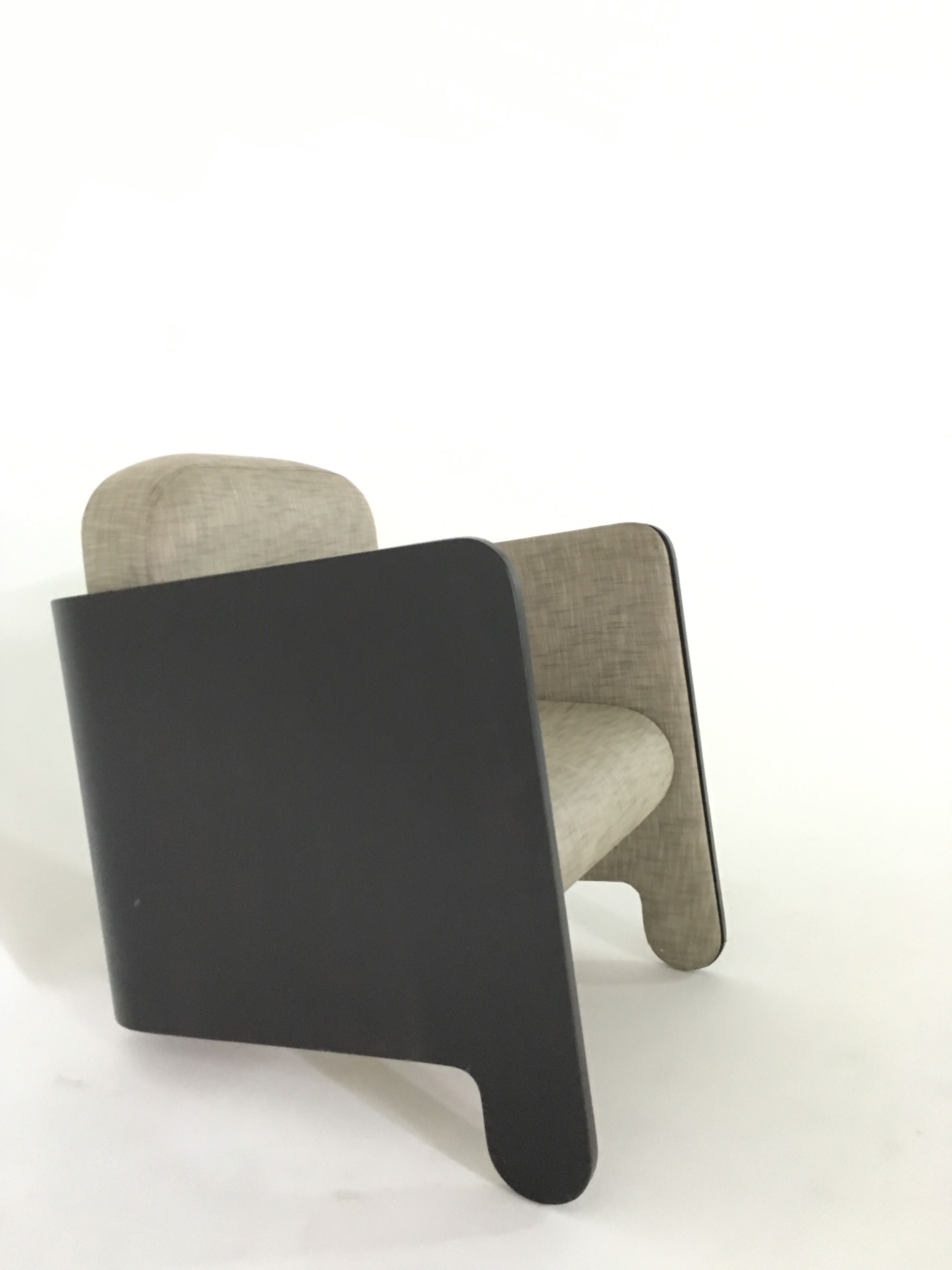 Post 2000 fabric armchair SOCCA edition