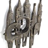 Brutalist wall sculpture - Gatekeepers