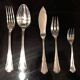 Housewife Ercuis in silver metal model with trilobed net 66 pieces